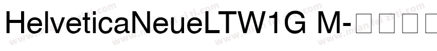 HelveticaNeueLTW1G M字体转换